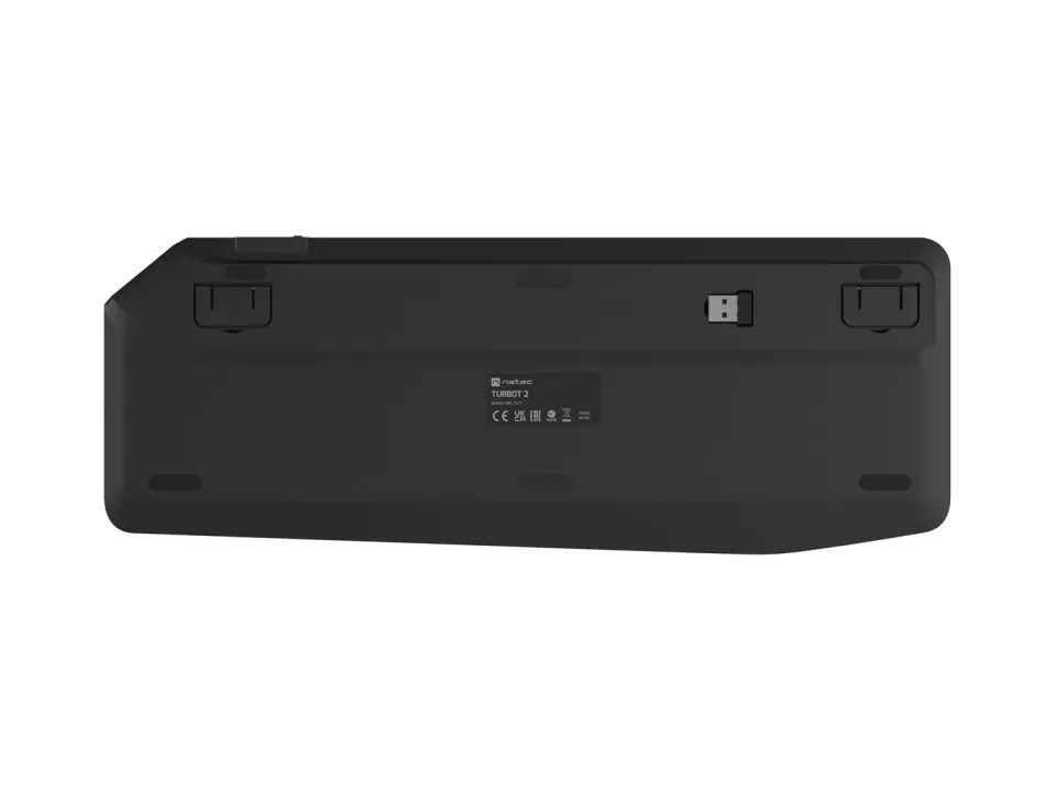 Bezdrátová klávesnice pro Smart TV Natec TURBOT 2/USB+BT/US/Černá
