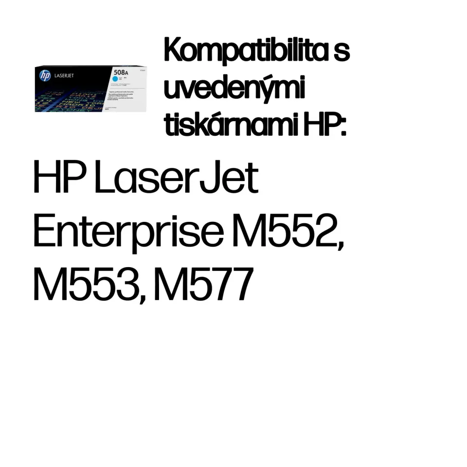 HP CF361A originální toner azurový č.508A malý cca 5000 str. (cyan, HP CLJ M552, M553, azurová, ColorSphere 3 Jetintelligence )