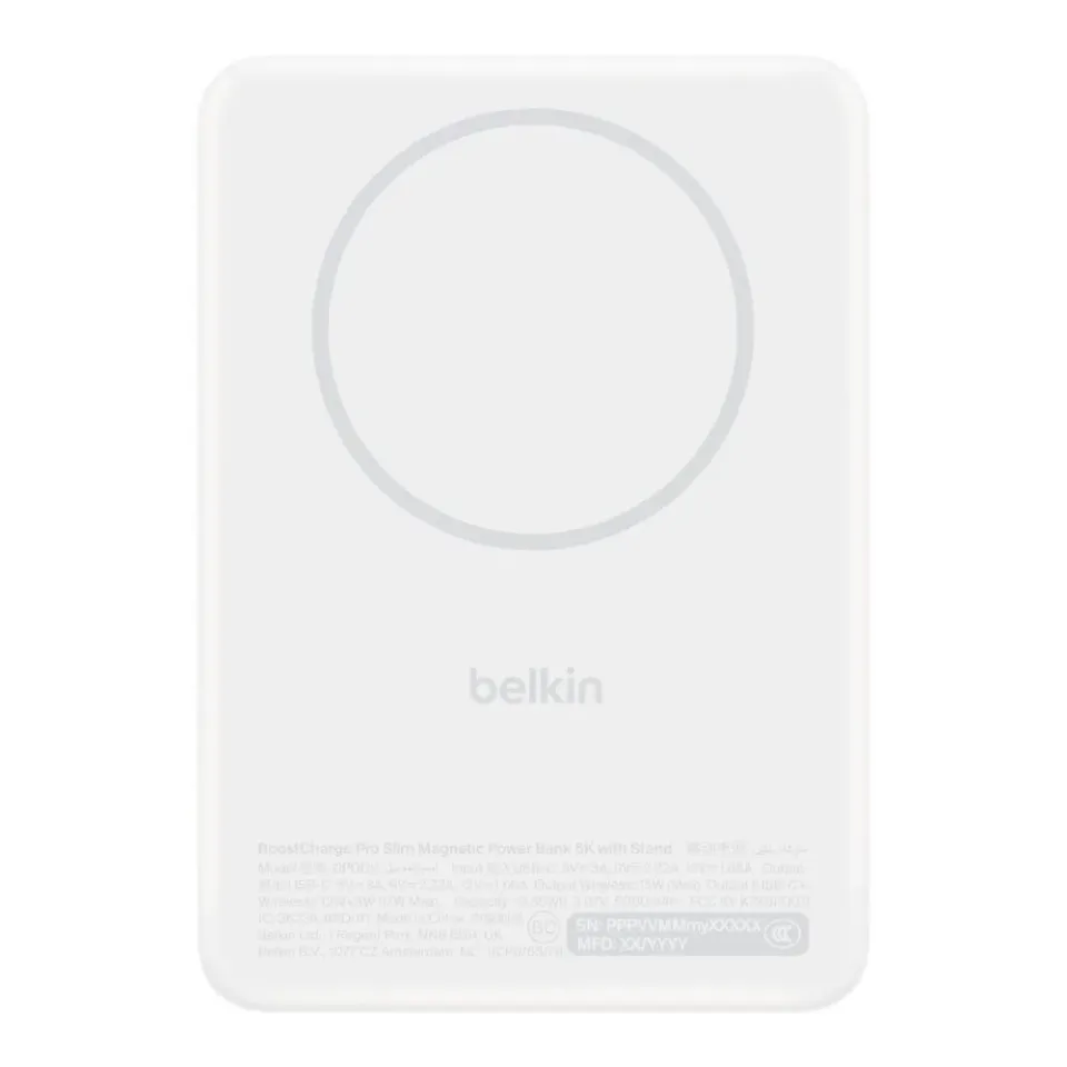 Belkin BOOST CHARGE Qi2 Magnetická Bezdrátová PowerBanka se stojánkem, 5000mAh,