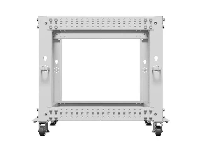 LANBERG OTEVŘENÝ RACK 19" 9U 600X600-1100 NASTAVITELNÝ ŠEDÝ