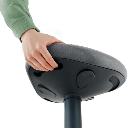 Leitz Ergo ergonomická balanční židle pro sezení, tmavě šedá