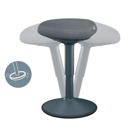 Leitz Ergo ergonomická balanční židle pro sezení, tmavě šedá