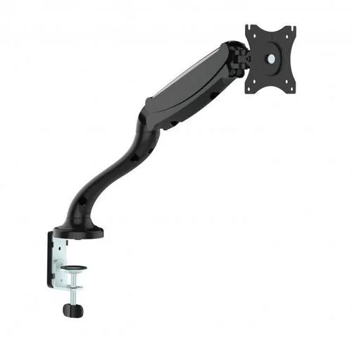 SBOX LCD-S012 (použitý) otočný stolní držák s náklonem a ramenem pro LCD 13-27" (33-69cm), do 6,5kg, VESA od 75x75 do 100x100, černý (revolving desktop stand with tilt and arm)
