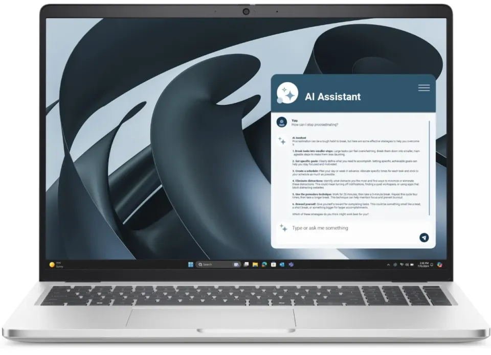 Dell Pro 16 Plus/PB16255/R5PRO-230/16"/WUXGA/16GB/512GB/AMD int/W11P/Silver/3R NBD