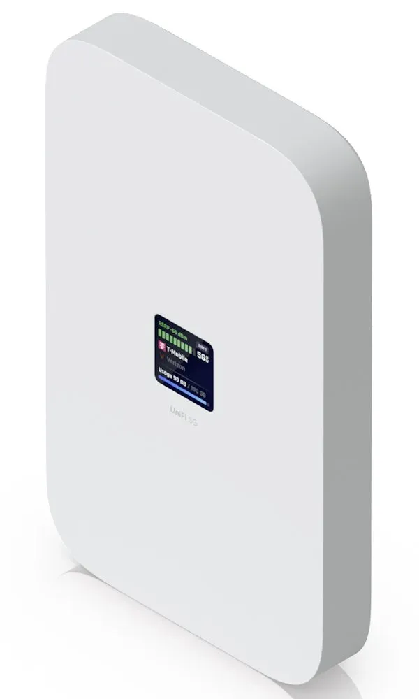 Ubiquiti UniFi 5G Max - 5G/LTE/3G modem pro UniFi, dual nano SIM/eSIM, 1x 2.5GbE, PoE