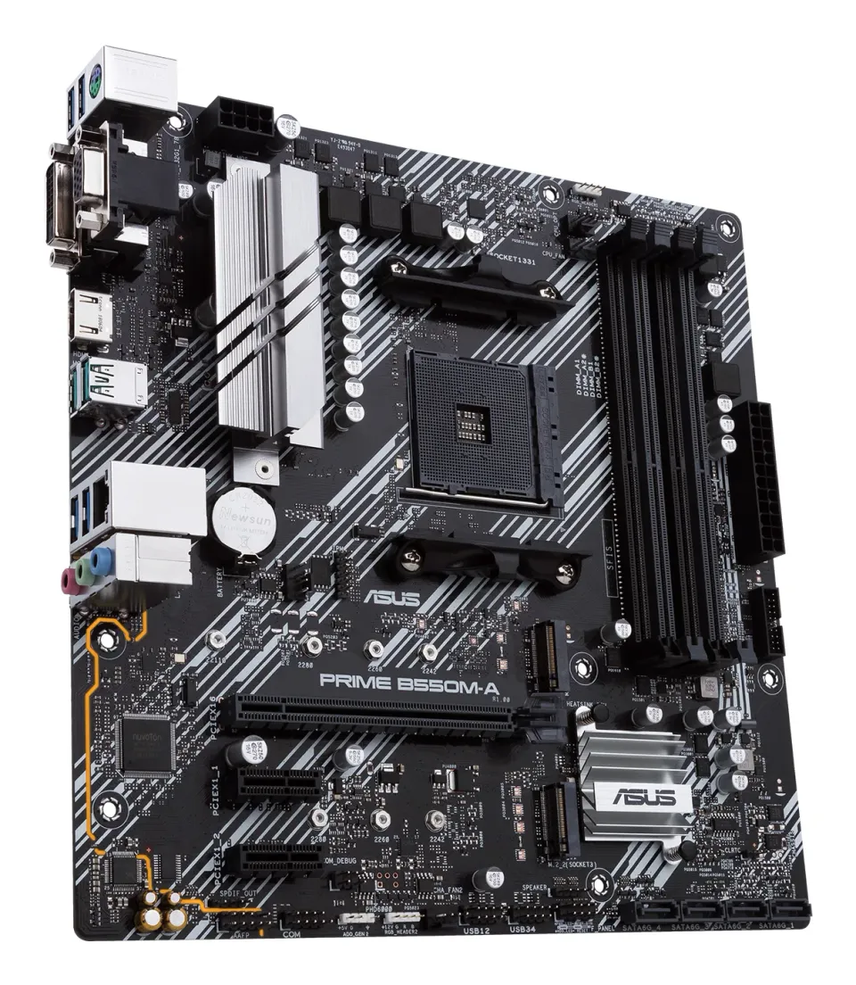 ASUS MB Sc AM4 PRIME B550M-A/CSM, AMD B550, 4xDDR4, 1xHDMI, 1xDVI, 1xVGA, mATX