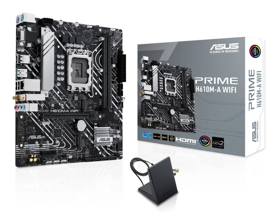 ASUS MB PRIME H610M-A WIFI soc 1700 H610 DDR5 mATX M.2 HDMI D-Sub DP