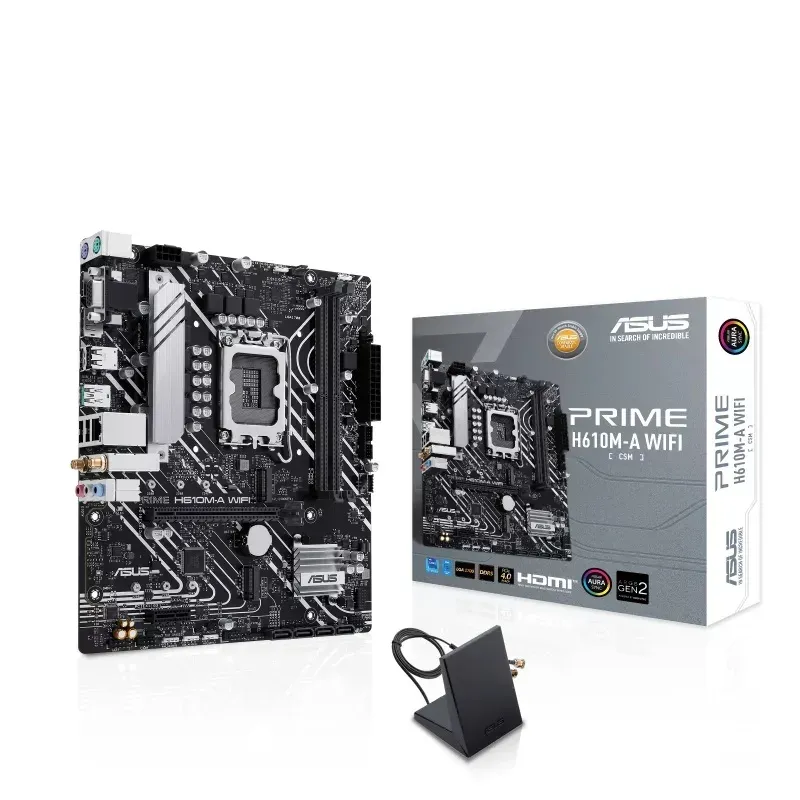 ASUS MB PRIME H610M-A WIFI soc 1700 H610 DDR5 mATX M.2 HDMI D-Sub DP