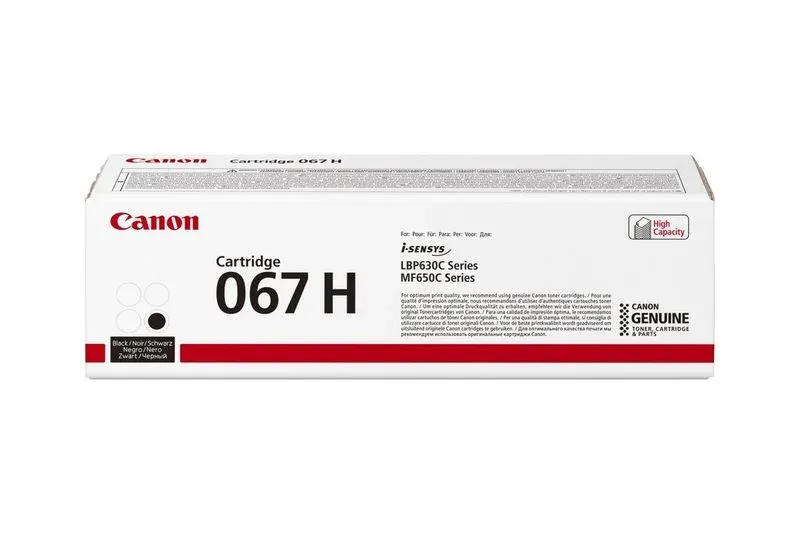 CANON CRG 067 H originální toner black pro LBP631Cdw, LBP633Cdw, MF651Cw, MF655Cdw, a MF657Cdw.