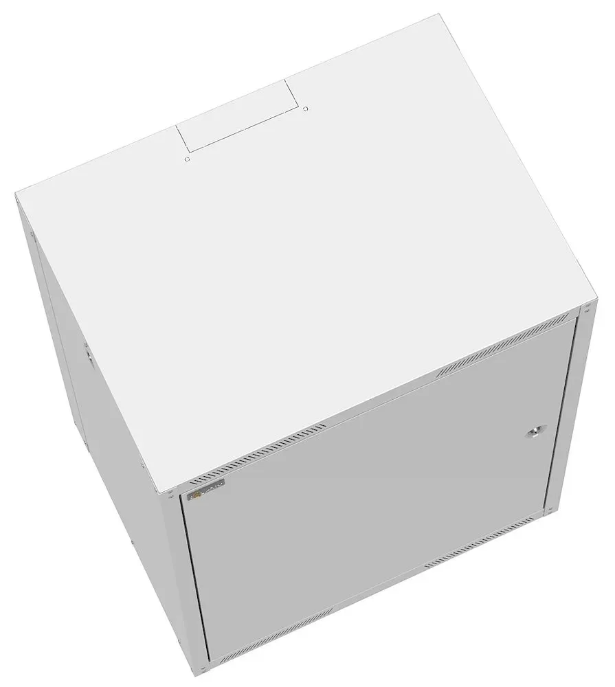 Rozvaděč nástěnný GrandN DUO 9U 450mm, dveře plech, RAL 7035, GrandND-9U-645-21-G