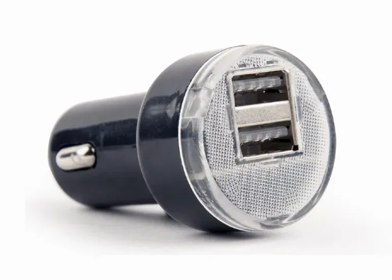 GEMBIRD 2portová USB nabíječka do auta, 2,1A černá