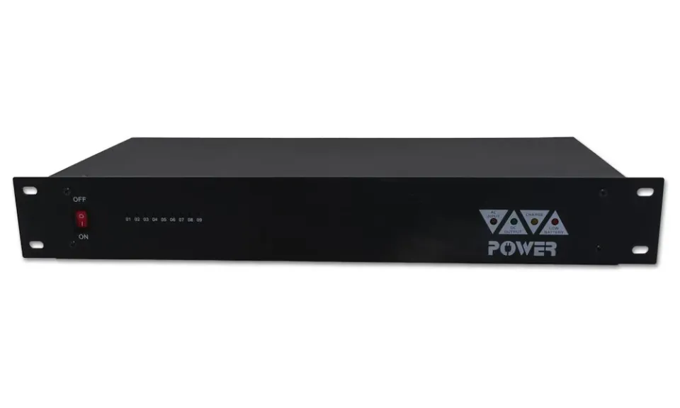 XtendLan Zdroj 12V DC, do 19" rozvaděče, 1.5U, 9x výstup, 10A, ochrana PTC, s výstupem pro baterii