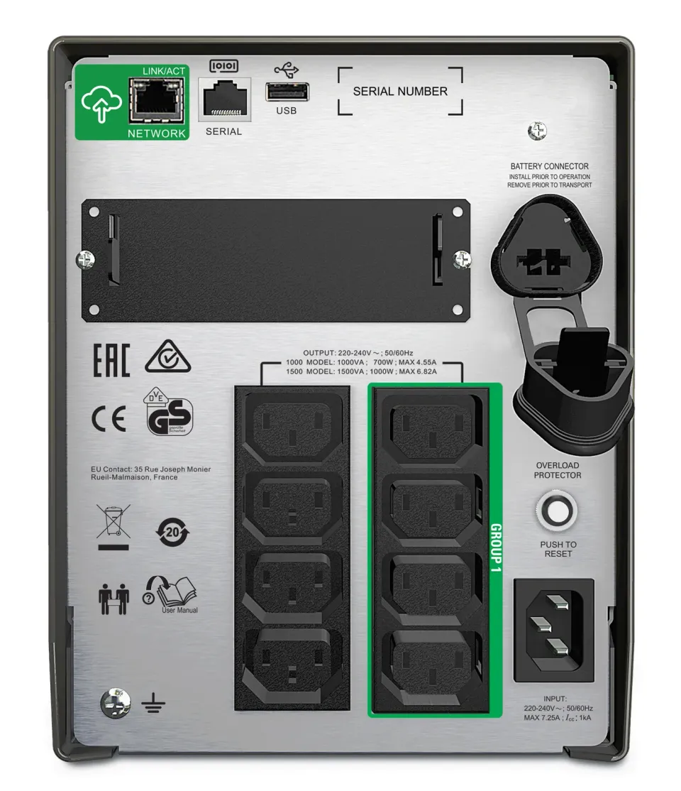 APC Smart-UPS 1000VA LCD 230V with SmartConnect (700W)