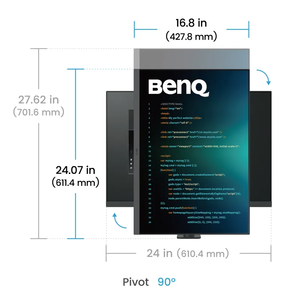BenQ LCD LED RD280UA 28,2" IPS/3840x2560/5ms/DP/HDMI/2xUSB-C/3xUSB 3.2/Daisy Cha