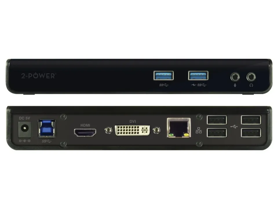 2-Power USB 3.0 Dokovací stanice Dual Display (1xDVI 1xHDMI 1x RJ45 2 xUSB 3.0 4