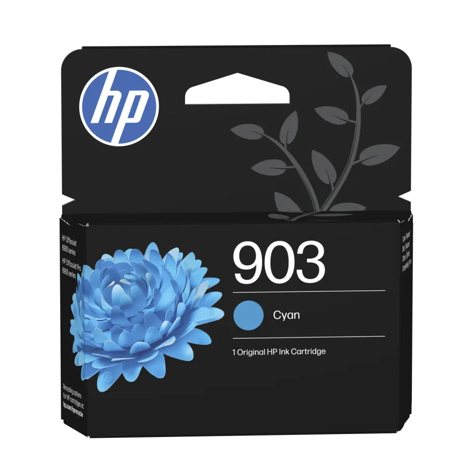 HP T6L87AE originální náplň č.903 azurová malá cca 315 stran (cyan, pro HP OfficeJet Pro 6950, 6960, 6970