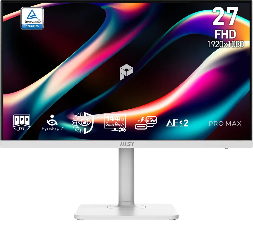 MSI PRO MAX/271PHW E14/27"/IPS/FHD/144Hz/1ms/Bílá/3R