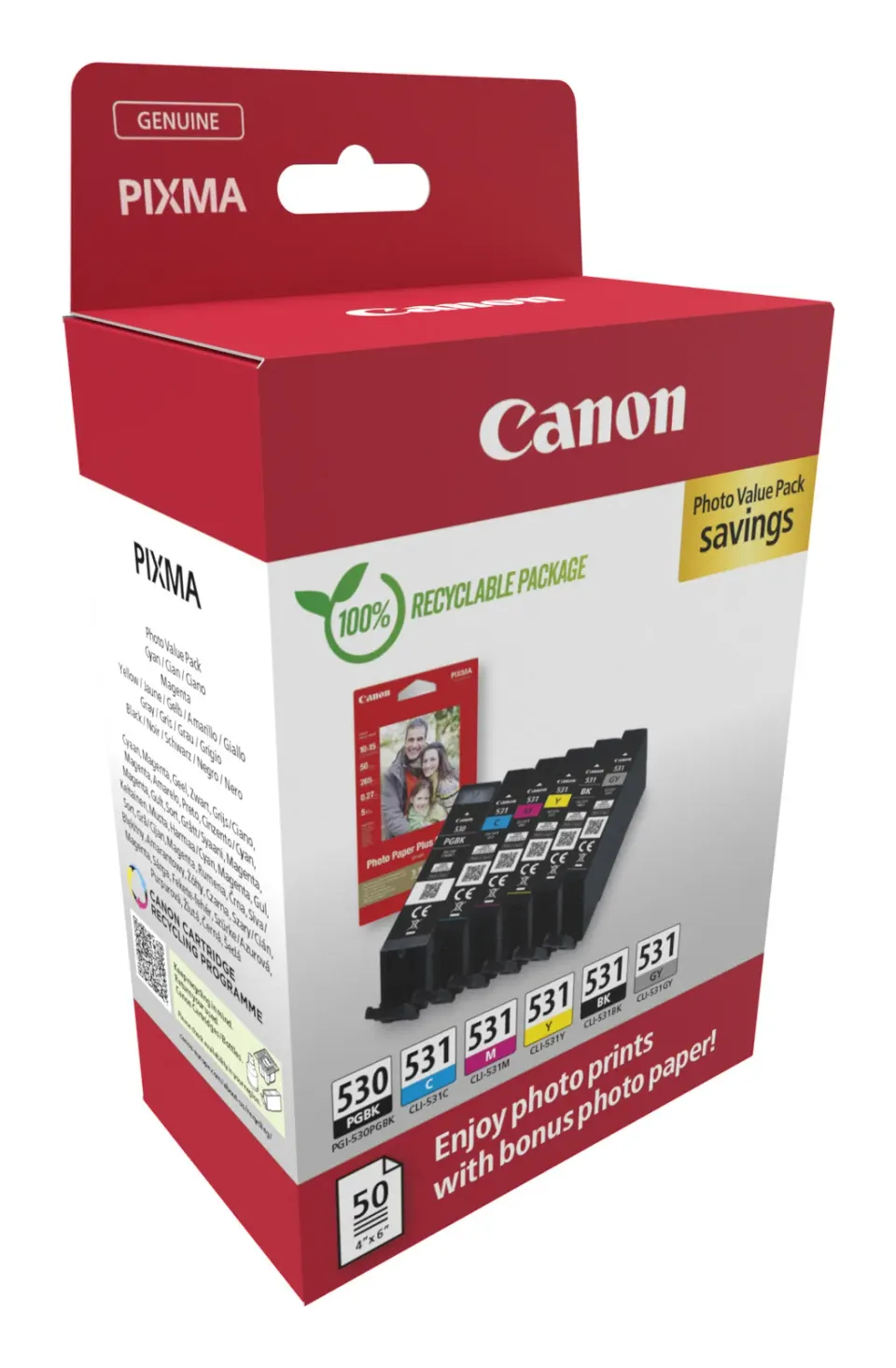 Canon cartridge PGI-530/CLI-531 PGBK/C/M/Y/BK/GY PHOTO VALUE/Multipack