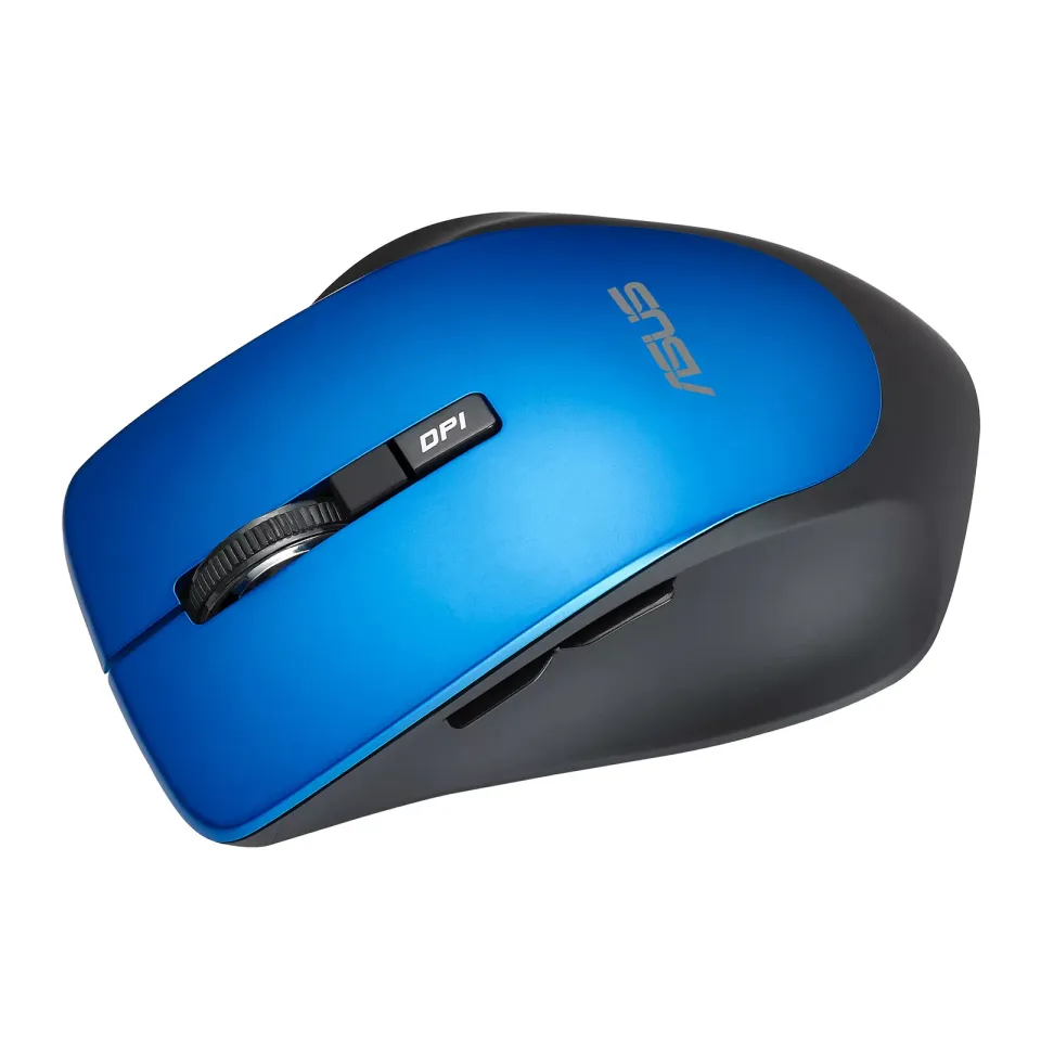 ASUS WT425/Cestovní/Optická/Pro praváky/1 600 DPI/Bezdrátová USB/Modrá