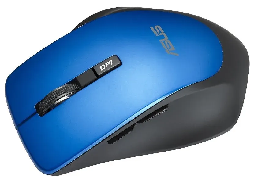 ASUS WT425/Cestovní/Optická/Pro praváky/1 600 DPI/Bezdrátová USB/Modrá