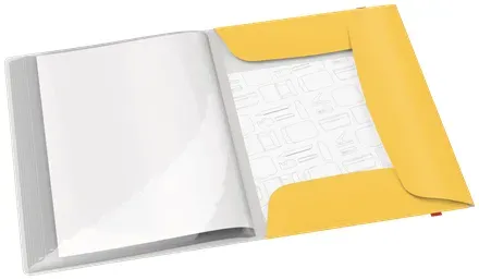 LEITZ Katalogová kniha Cosy A4, PP, 20 kapes, teplá žlutá