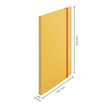 LEITZ Katalogová kniha Cosy A4, PP, 20 kapes, teplá žlutá