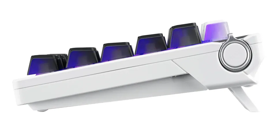ASUS Klávesnice ROG Azoth X, Mechanická, Bezdrátová BT, RF 2.4GHz, US, bílá