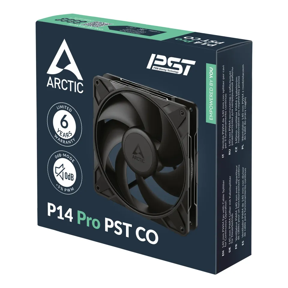ARCTIC P14 Pro PST CO ventilátor - 140mm, black