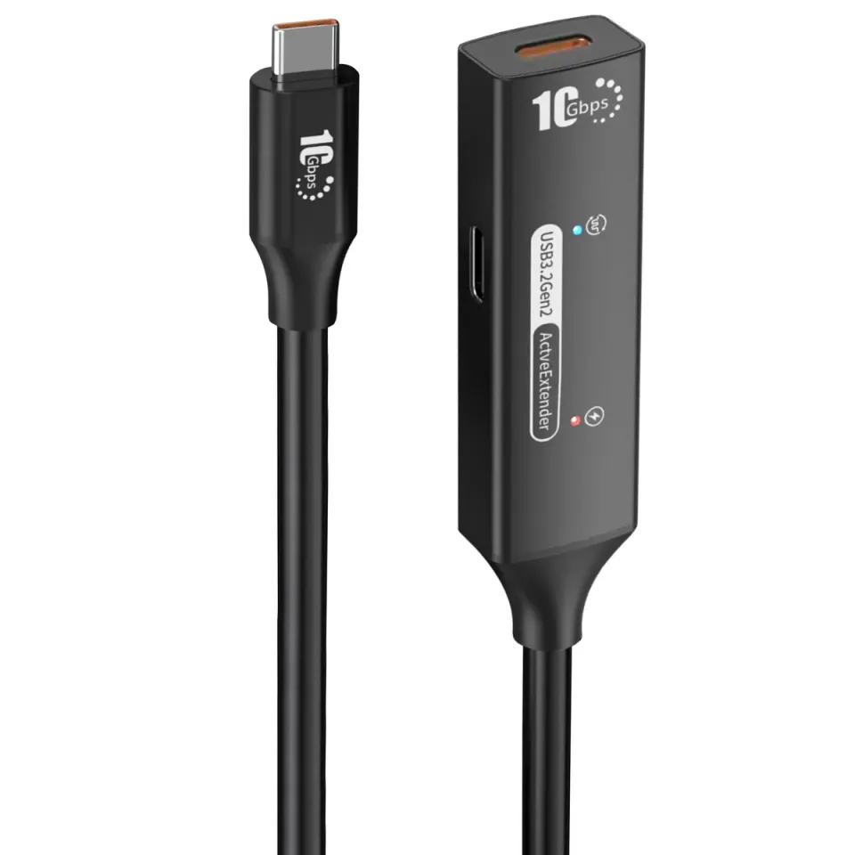 PremiumCord USB-C 3.2 Gen 2 repeater a prodlužovací kabel Male-Female, 10Gbps Al