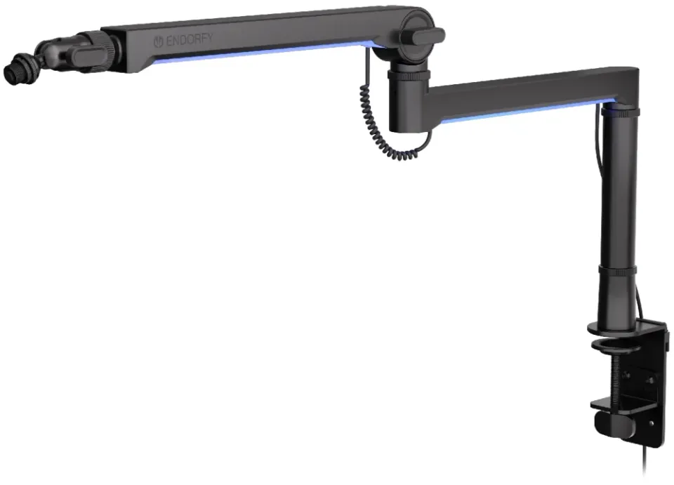Endorfy Broadcast Low Profile RGB Boom Arm,Stojan pro mik.,stolní,tl. stolu 15–1