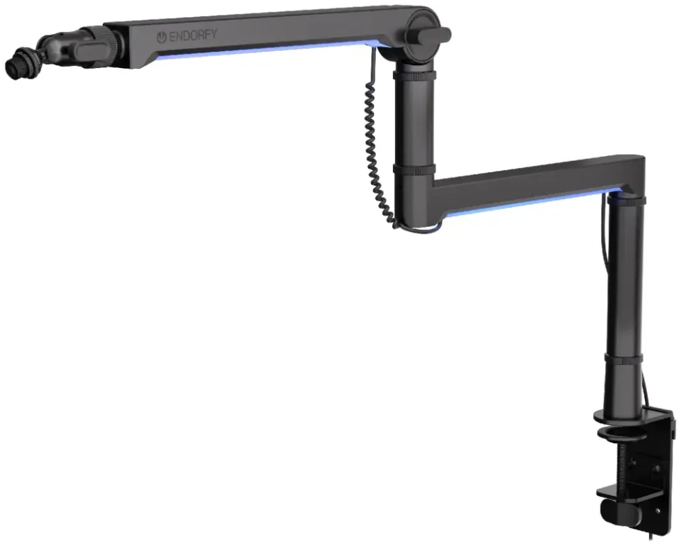 Endorfy Broadcast Low Profile RGB Boom Arm,Stojan pro mik.,stolní,tl. stolu 15–1