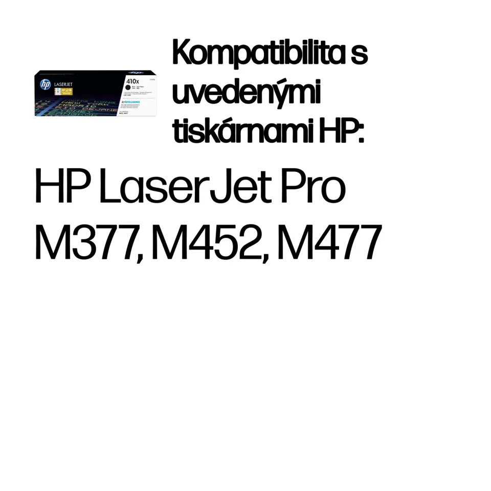 HP CF410X originální toner černý č.410X velký cca 6500 str. (HP CLJ M477, M452, M377dw, black)