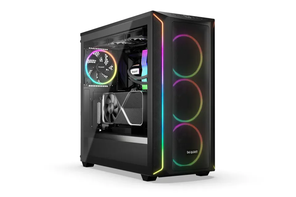 Be quiet! skříň SHADOW BASE 800FX / ARGB / 4x140mm ARGB fan / USB-C / 2xUSB 3.0 / tvrzené sklo / černá