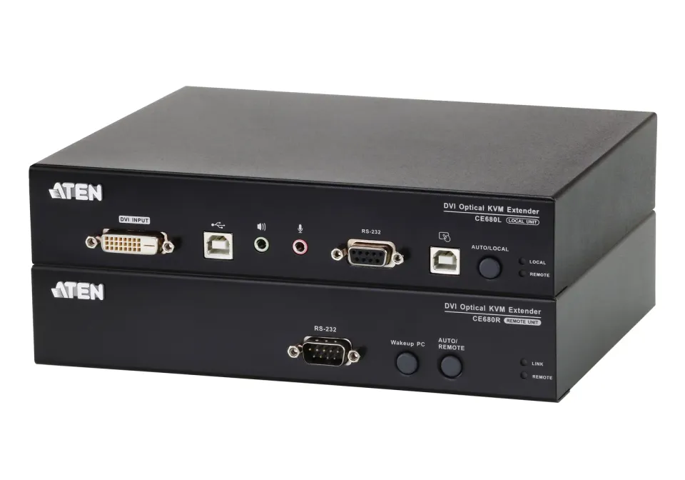ATEN KVM extender CE-680 USB , DVI KVM extender pro konzoli s USB klávesnicí a m