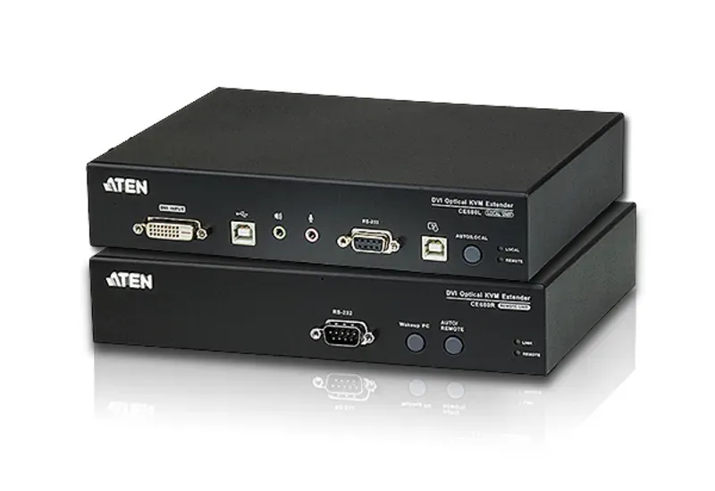 ATEN KVM extender CE-680 USB , DVI KVM extender pro konzoli s USB klávesnicí a m