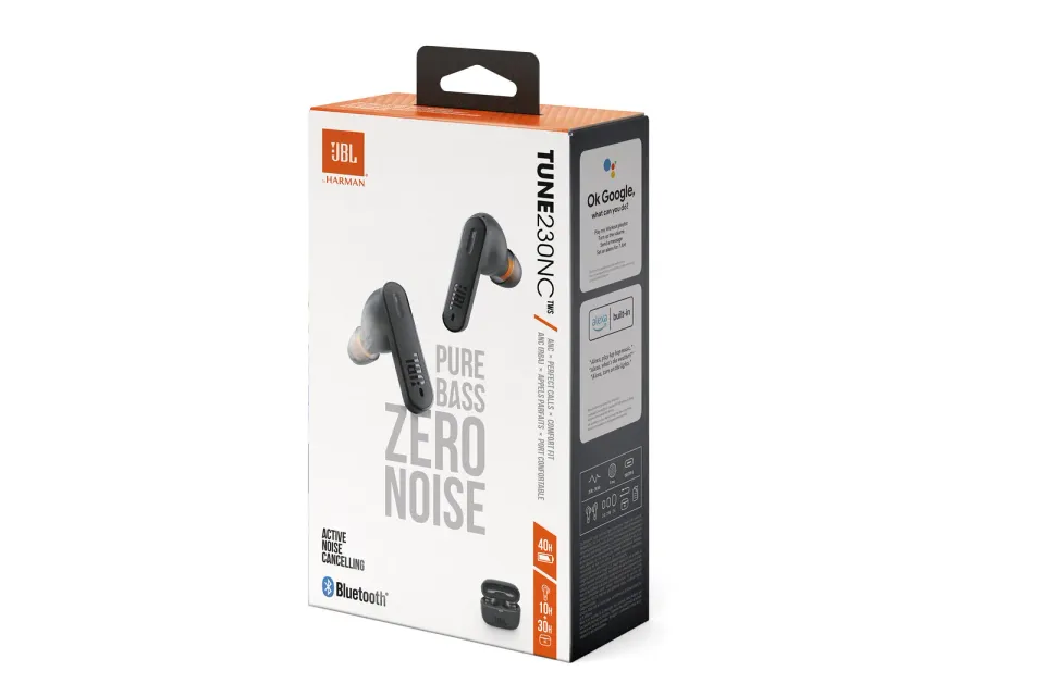 JBL Tune 230NC TWS Black True Wireless sluchátka s potlačením hluku, 16 ohm, Bluetooth 5.2, černá