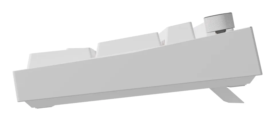 Herní mechanická klávesnice Genesis THOR 404/RGB/Outemu Peach Silent/Drátové USB-A/US layout/Bílá