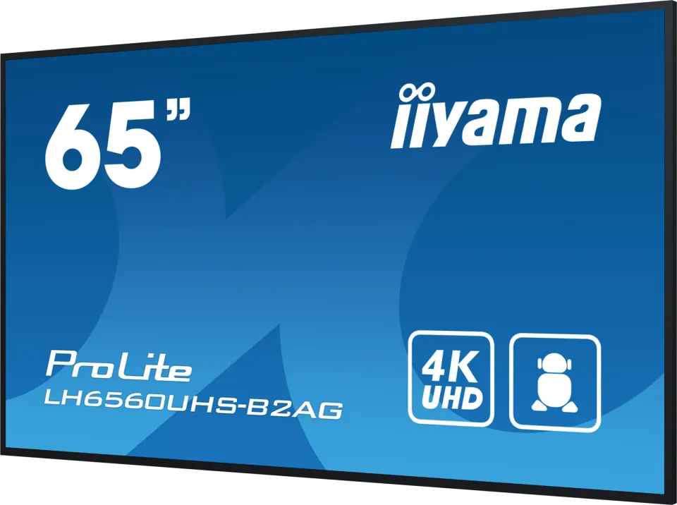 65" iiyama LH6560UHS-B2AG:VA,4K UHD,Android,24/7