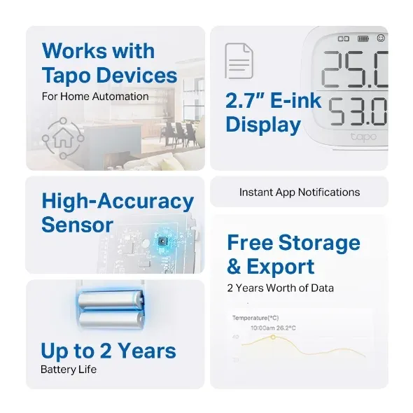TP-LINK Tapo T315 Chytrý teploměr