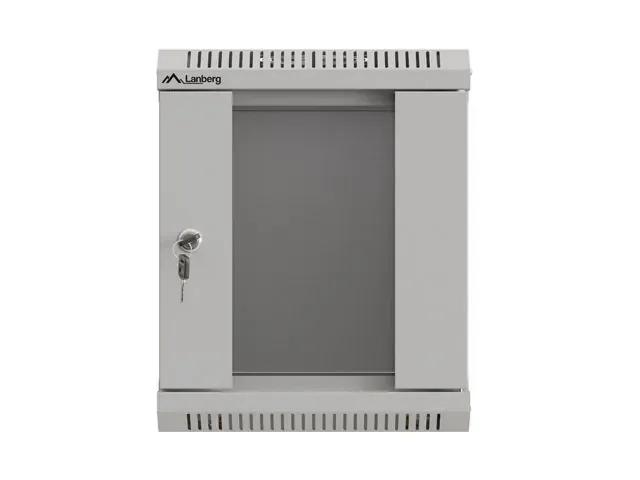 LANBERG RACKOVÁ SKŘÍŇ 10" NÁSTĚNNÁ 6U/300X300 (FLAT PACK) S PROSKLENÝMI DVEŘMI ŠEDÁ