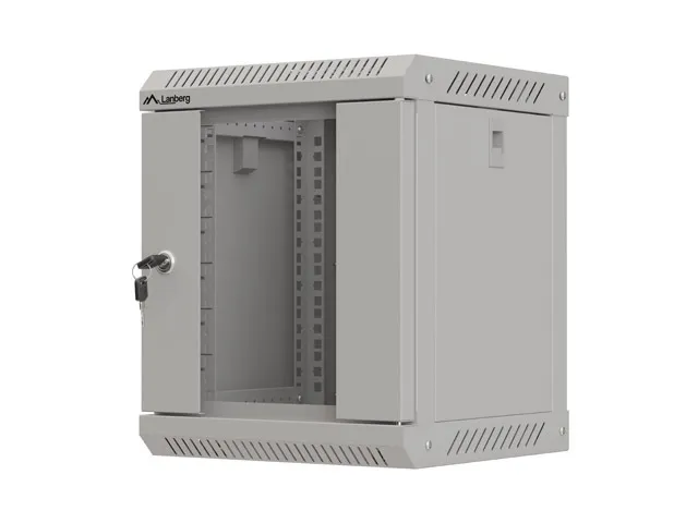 LANBERG RACKOVÁ SKŘÍŇ 10" NÁSTĚNNÁ 6U/300X300 (FLAT PACK) S PROSKLENÝMI DVEŘMI ŠEDÁ