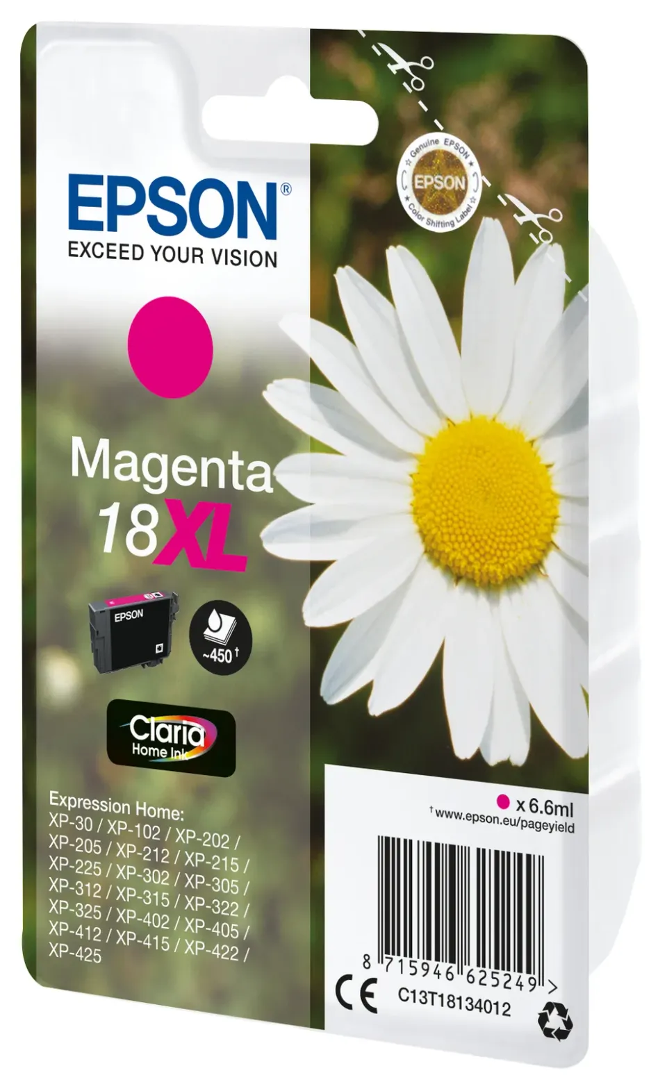 EPSON cartridge T1813 magenta (sedmikráska) XL