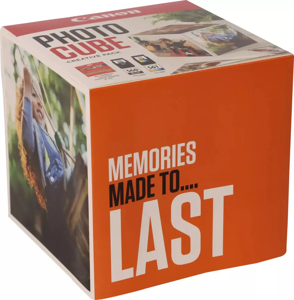 Canon CARTRIDGE PG-560/CL-561 PHOTO CUBE Creative Pack White Orange - 5x5 fotopa