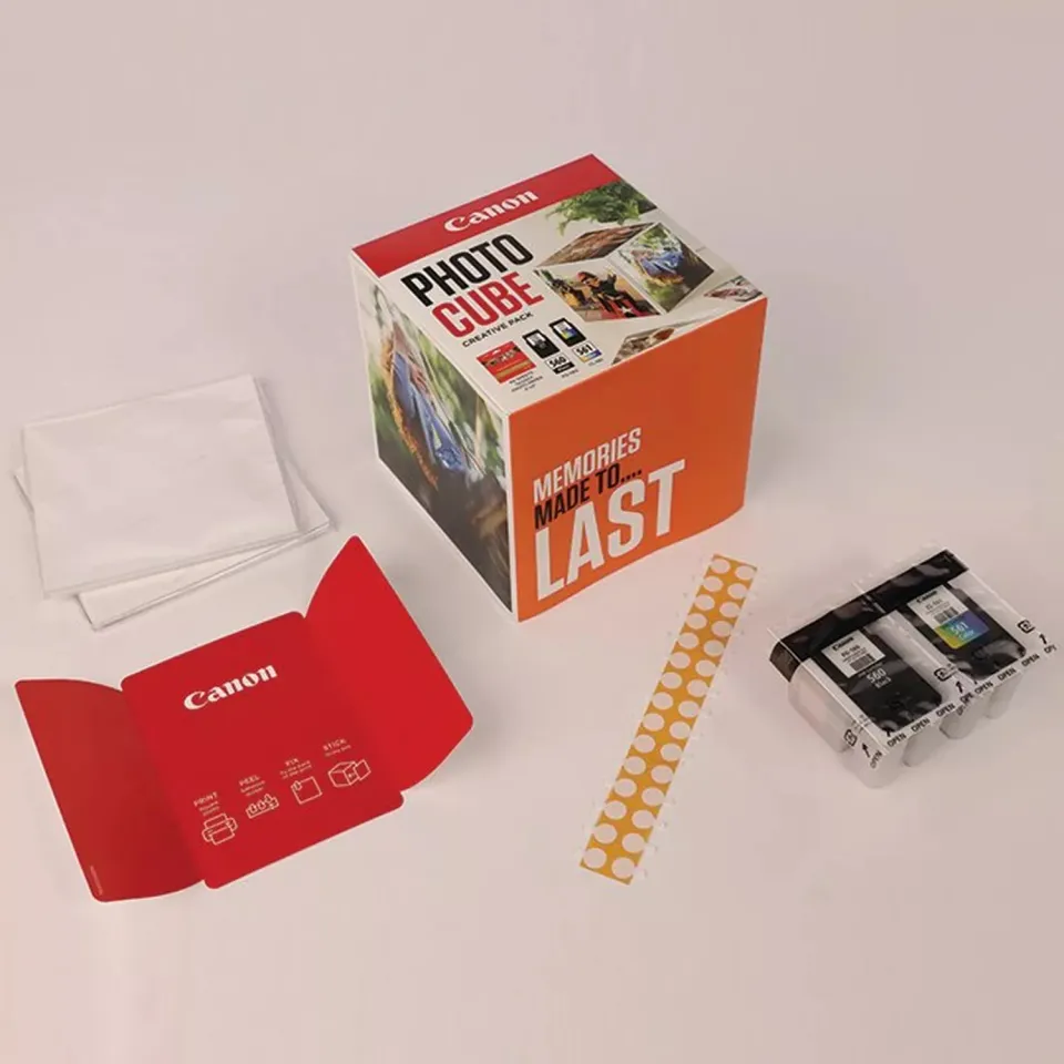 Canon CARTRIDGE PG-560/CL-561 PHOTO CUBE Creative Pack White Orange - 5x5 fotopa