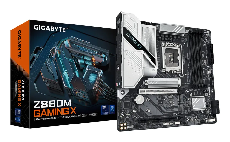 GIGABYTE MB Sc LGA1851 Z890M GAMING X, Intel Z890, 4xDDR5, 2xDP, 1xHDMI, mATX