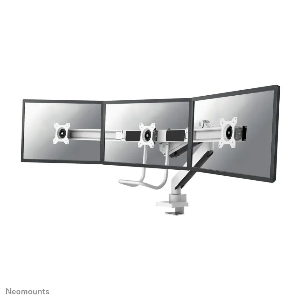 Neomounts Select NM-D775DX3WHITE / Flat Screen Desk mount (17-27") desk clamp/grommet / White
