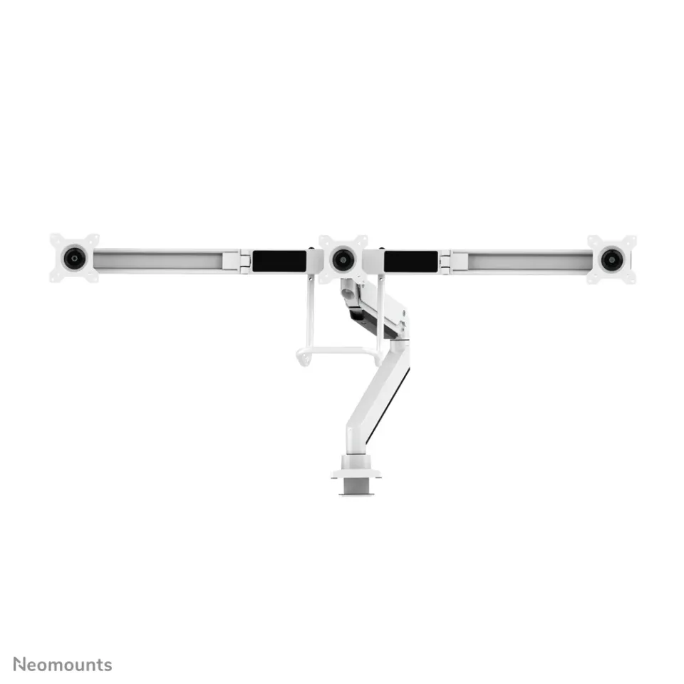 Neomounts Select NM-D775DX3WHITE / Flat Screen Desk mount (17-27") desk clamp/grommet / White