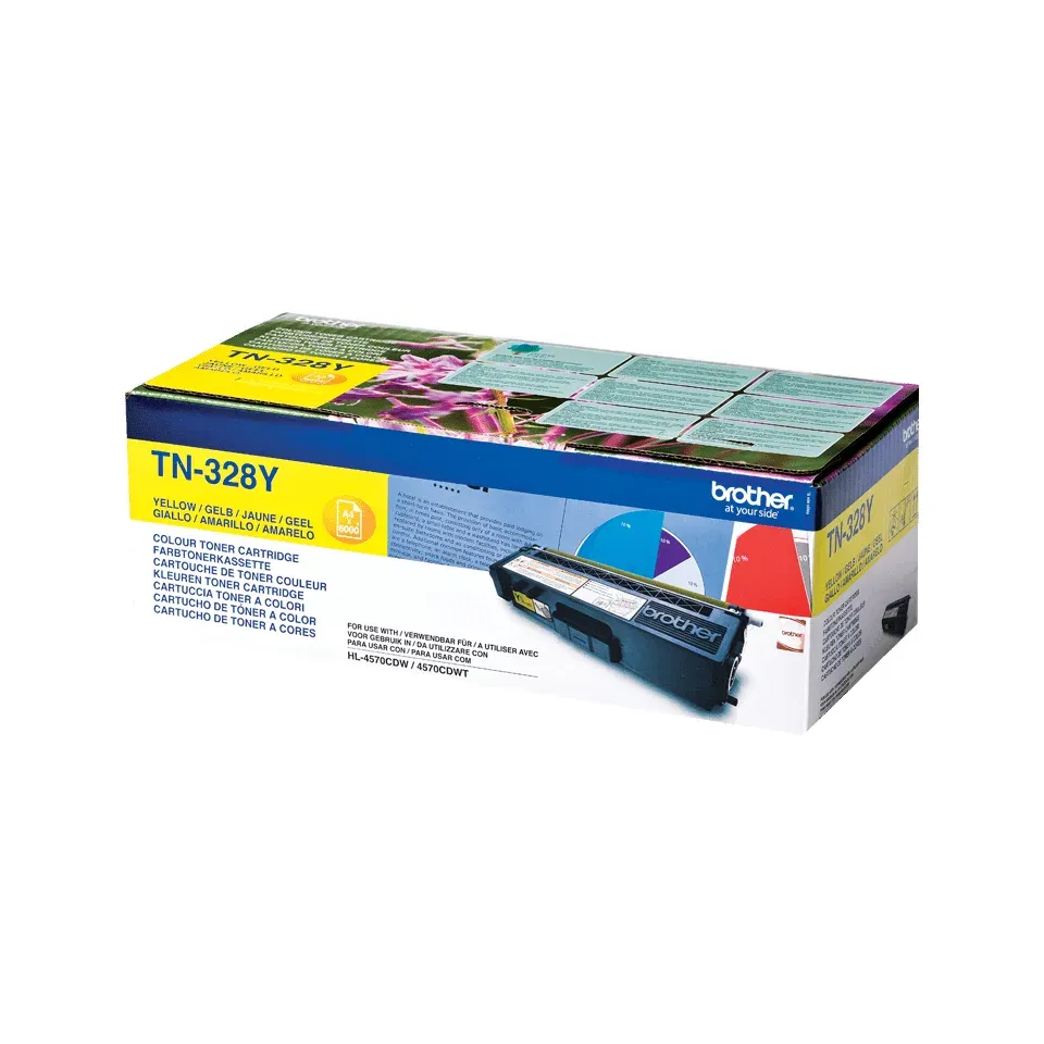 Brother - TN-328Y, toner žlutý (6 000 str.) - pouze pro HL 4570CDW, MFC-9970CDN