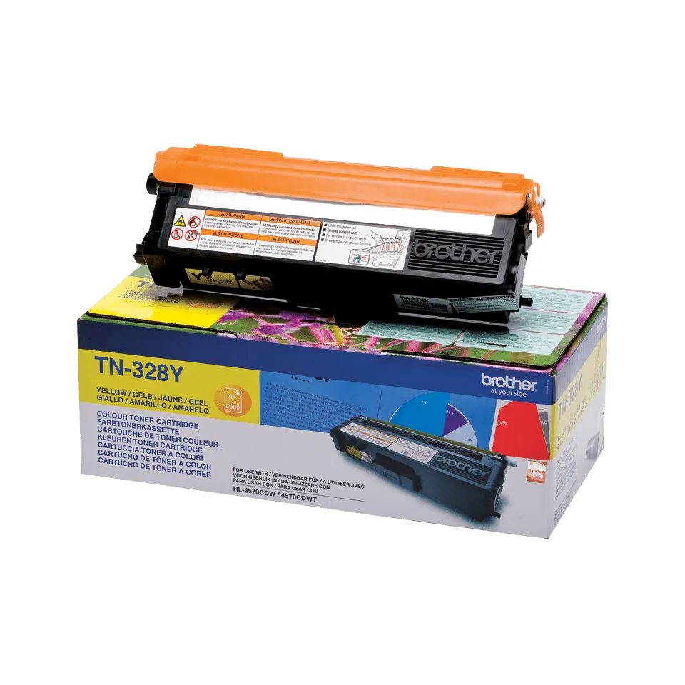 Brother - TN-328Y, toner žlutý (6 000 str.) - pouze pro HL 4570CDW, MFC-9970CDN