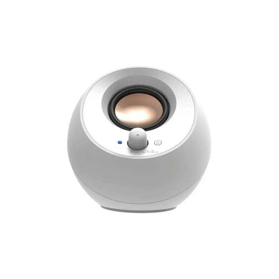 Creative PEBBLE V3, stolní 2.0 reproduktory s USB-C a Bluetooth 5.0 - bílé
